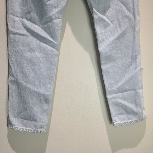 GAP Jeans Women's 29 Slouch Powder Light Wash Indigo Distressed Denim Loose - Picture 10 of 14